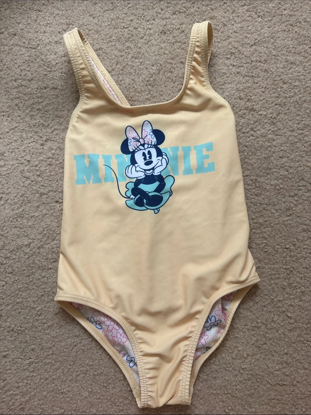 GAP Kids Yellow Minnie Mouse One-Piece Swimsuit
